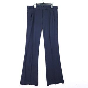 Theory Dress Pants Womens 10 Flared Leg Blue Chino Stretch Low Rise
